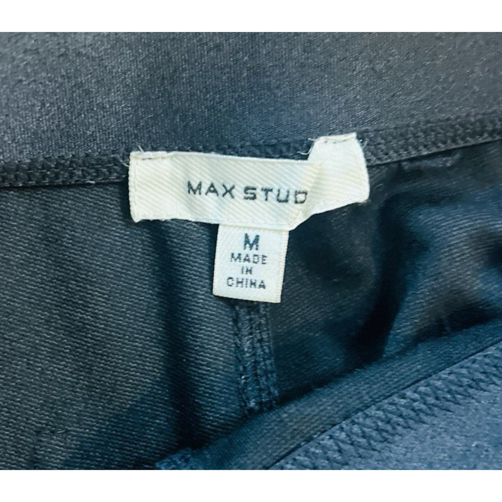 Max Studio Women’s Medium Twill Easy Elastic Waist Straight Leg Trousers Legging - Picture 5 of 9